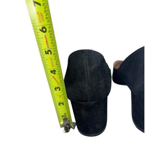 Nine West Ike Black Suede Block Heel Pumps Size 9 - Picture 5 of 10